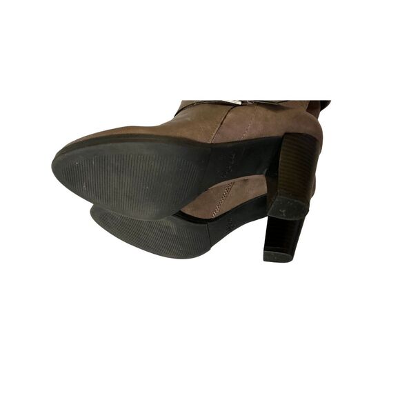 Slouchy Mid-Calf Boots 3" Heels Zip-Up Brown Style & Co Size 6.5M - Picture 6 of 8